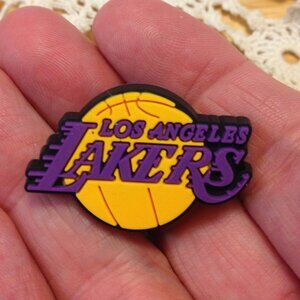 Los Angeles Lakers Sports Shoe Charm for crocs, NBA jibbitz *2/$8! 3/$10!